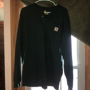 army green carhartt long sleeve shirt